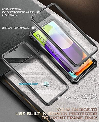 Şiirsel Devrim samsung kılıfı Galaxy A52 4G & 5G, Dahili Ekran Koruyucu Parmak İzi kimliği ile Çalışır, Kickstand