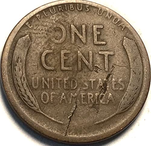 1921 S Lincoln Buğday Cent Die Çatlak Hata Kuruş Satıcı İyi