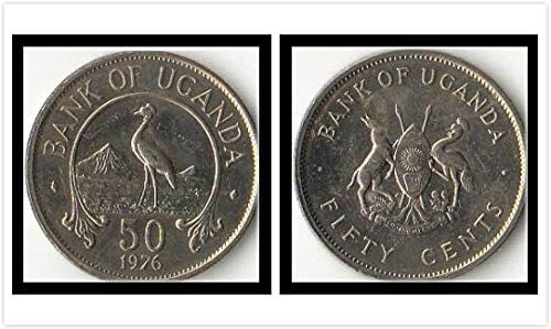 Afrika Uganda 50 Puan Sikke 1976 Baskı KM40A Yabancı Paralar Hediye Koleksiyonu