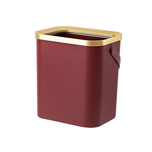 MFCHY Altın çöp tenekesi Mutfak Banyo için Dört Ayaklı İtme Tipi Plastik Dar çöp tenekesi kapaklı ( Renk : bir Renk