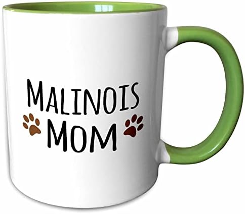 3dRose Malinois Anne-Belçika Malinois köpek ırkı-çamurlu kahverengi köpek pençesi... - Kupalar (kupa_154071_7)