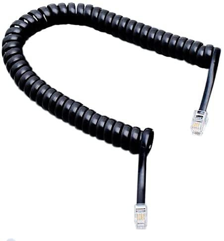 5.7 ft Siyah Telefon Uzatma Bobini Kablo Kordonu Çekici Tasarım Çekici Tasarım