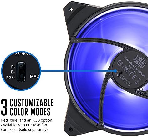 Soğutucu Ana MasterFan Pro 140 Hava Basıncı RGB-140mm Statik Basınç RGB Kasa Fanı, bilgisayar Kasası CPU Soğutucular