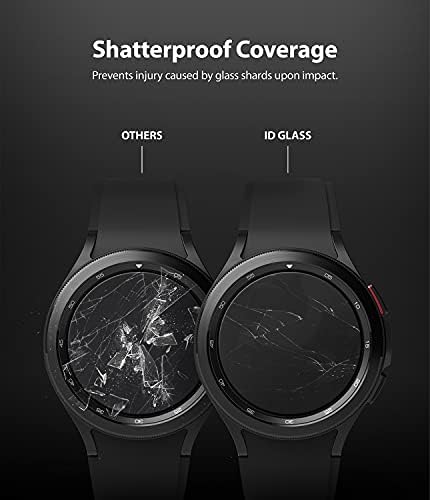 Ringke Cam [4'lü Paket/Çok Katmanlı Koruma] Samsung Galaxy Watch 4 ile uyumlu Klasik 46mm Ekran Koruyucu (2022) temperli