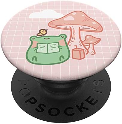 Komik Cottagecore Kurbağa Sevimli Kawaii Estetik PopSockets Değiştirilebilir PopGrip