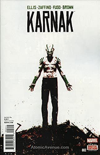 Karnak 2 VF / NM; Marvel çizgi romanı / Warren Ellis Inhumans'ın yan ürünü