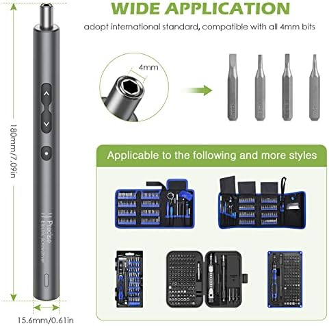 KeeKit Hassas Elektrikli Tornavida, Taşınabilir Güç Tornavida, USB Şarjlı Şarj Edilebilir Onarım Aracı, Telefonlar