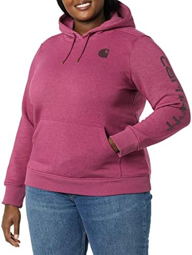 Carhartt kadın Rahat Fit Orta Ağırlık Logo Kollu Grafik Sweatshirt