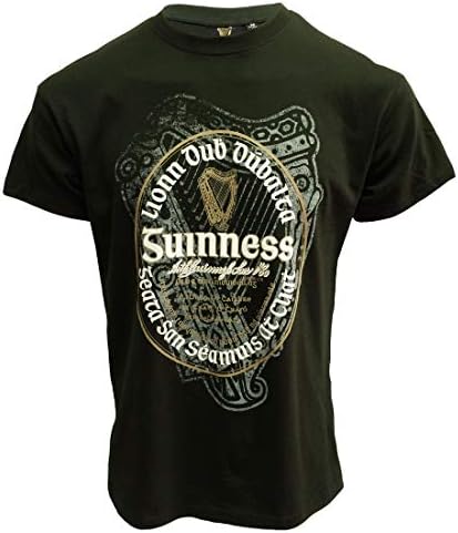 İrlanda Etiketli, Şişe Yeşili Renkli Resmi Guinness Tişörtü