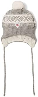 Norveç Dale Cortina Şapkası (2-4 Yaş) Hafif Kömür / Kirli Beyaz Bir Beden