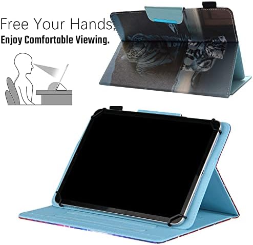 Chgdss Evrensel Kılıf için 7.5-8.5 inç Tablet, PU Deri Folio Sevimli Karikatür Standı Kapak, çok Açılı Görüntüleme