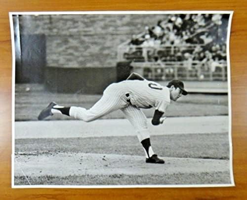 Nadir Nolan Ryan NY Mets İmzalı Orijinal 1969-70 16x20 fotoğraf ışığı İmzası COA İmzalı MLB Fotoğrafları