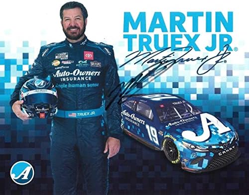 2022 Martin Truex Jr Otomobil Sahipleri Bass Pro NASCAR İmzalı 8x10 Kahraman Kartı Kartpostal İmzalı NASCAR Fotoğrafları