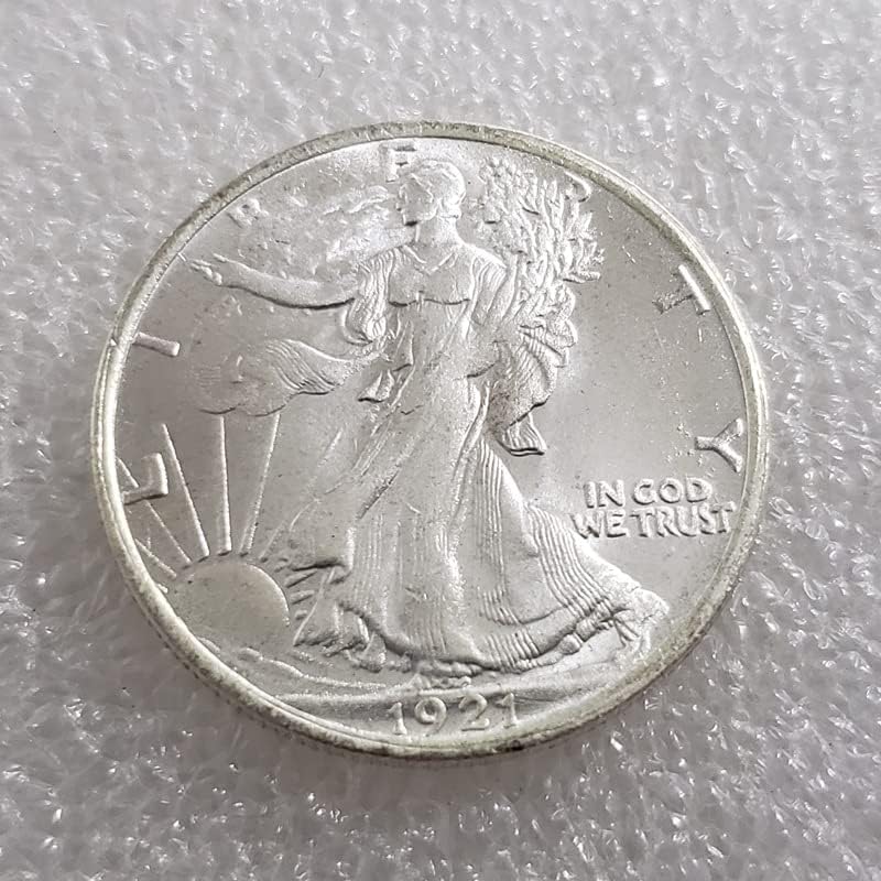 D, S, PUNC Sürüm 18 30.5 MM Amerikan özgürlük Heykeli Yarım Dolar Gümüş Dolar Kafatası Sikke Gümüş Dolar