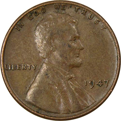 1947 Lincoln Buğday Cent AG Hakkında Iyi Bronz Penny 1c Sikke Tahsil