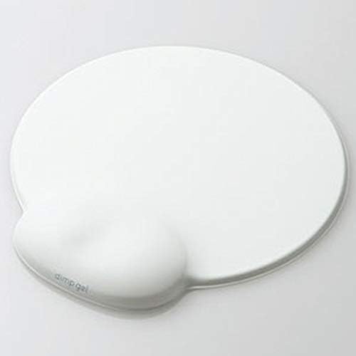 ELECOM Mouse Pad Bilek İstirahat ile dımp Jel / Bellek Köpük/Anti Patinaj/Ergonomik Tasarım Ofis için/Oyun Beyaz MP-DG01WH