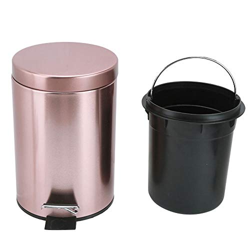 N / A Paslanmaz Çelik Adım çöp tenekesi Çöp kovası çöp konteyneri Kutusu Kapaklı Banyo Mutfak için(3L / 5L) (Renk