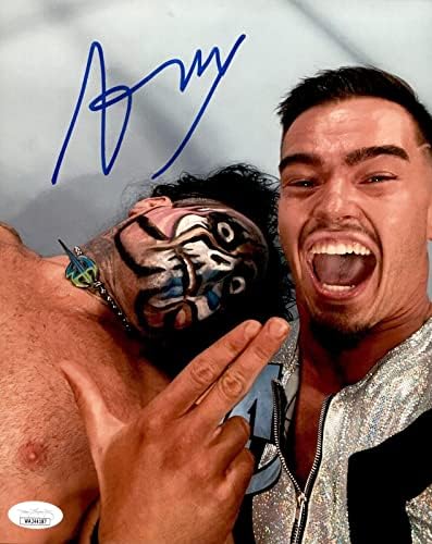 Austin Teorisi İmzalı WWE Jeff Hardy Selfie 8x10 Fotoğraf JSA COA YENİ İmzalı Güreş Fotoğrafları