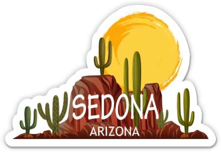 GT Grafik Express Sedona Arizona-3 vinil yapışkan - Araba Laptop için Su Şişesi Telefon-Su Geçirmez Çıkartma