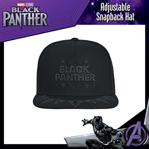 Konsept Bir Marvel Siyah Panter beyzbol şapkası, Pençe Kolye Snapback Düz şapka, Siyah, Bir Boyut
