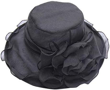 Kadın Kilise Elbise Cloche Kova Şapka Geniş Ağız güneş şapkaları Çiçek Çay Partisi Düğün Fascinator Şapka Şapkalar