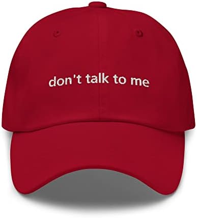 Kasketler Erkekler Kadınlar için baba şapkası - Unisex pamuklu beyzbol şapkası ile Benimle Konuşma Minimalist