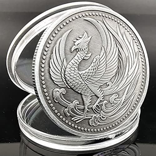 NUOBESTY hatıra parası Gümüş Phoenix Antika Sikke Hatıra Sikke Töreni Hediyelik Eşya Aksesuarları Koleksiyonu için