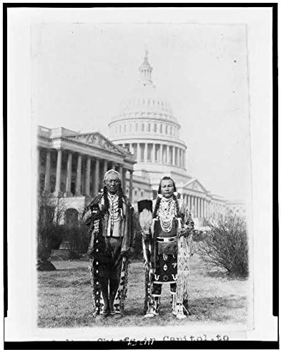 Tarihsel Bulgular Fotoğraf: Kızılderili Şefleri Frank Seelatse, Jimmy Noah Saluskin, Yakama, Başkent,1927