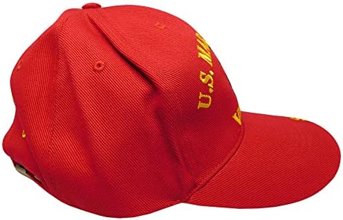Deniz Piyadeleri Veteran EGA Semper Fı Kırmızı Pamuk Ayarlanabilir İşlemeli beyzbol şapkası Kap Resmi Lisanslı CP00313