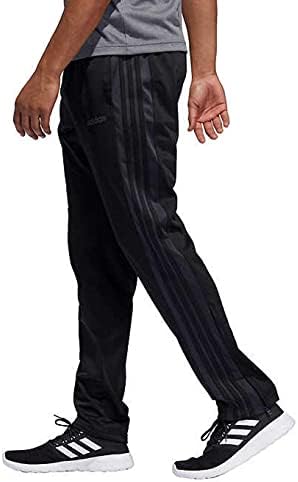 adidas Erkek Temel Triko Fermuarlı Pantolon (X-Large, Siyah / Karbon / Siyah)