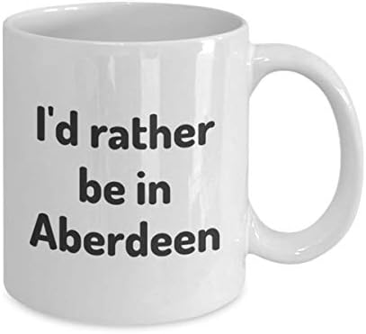 Aberdeen'de Olmayı Tercih Ederim çay bardağı Gezgin İş Arkadaşı Arkadaş Hediye Güney Dakota Seyahat Kupa Mevcut