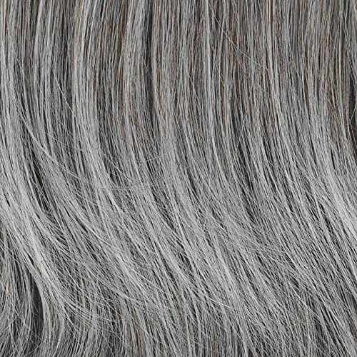Saç u giymek Saç Modeli Şımarık Kıvırmak Jayne Orta Uzunlukta Kıvırcık Peruk, Ortalama Boy Kap, RL511 Şeker ve Kömür