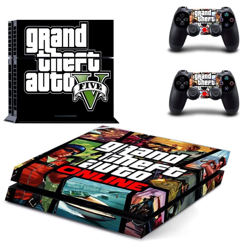 Için PS4 PRO Oyun Grand GTA Hırsızlık Ve Otomatik PS4 veya PS5 Cilt Sticker PlayStation 4 veya 5 Konsol Ve Kontrolörleri