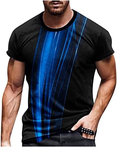 3D T Shirt Erkekler için, erkek Kısa Kollu Tişörtleri Yenilik Grafik Tees Komik 3D Baskılı Crewneck Yaz Rahat Kas