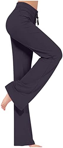 Wıyuqeen Bayan Flare Yoga Pantolon Yüksek Belli Crossover Egzersiz Bootleg cepli pantolon Bootleg Karın Kontrol Pantolon