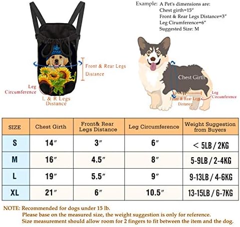 UZZUHI evcil hayvan taşıyıcı Köpekler için, Özelleştirilmiş Frontpack Taşıyıcı Bacaklar Ön sırt çantası Kadın Kız