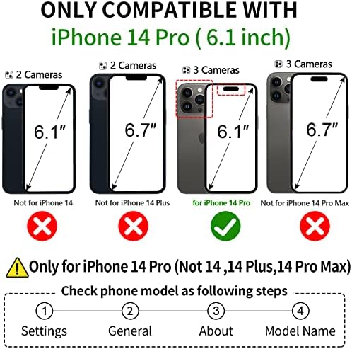 CASEOWL iPhone 14 Pro Cüzdan Kılıfı [Magsafe Şarj Cihazıyla Uyumlu] Manyetik Ayrılabilir Folio Deri iPhone 14 Pro
