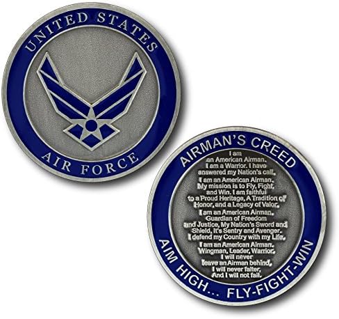 ABD Hava Kuvvetleri Airman's Creed Challenge Coin