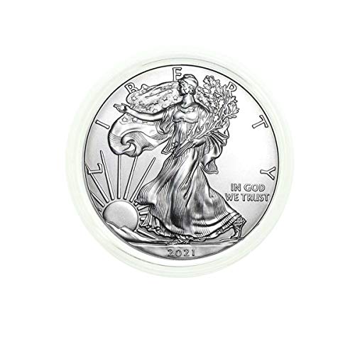 2021 Amerikan Gümüş Kartalı .Orijinallik Sertifikamızla Doğrudan Uyumlu 999 İnce Gümüş Dolar Dolaşımsız ABD Darphanesi