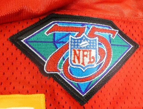 1994 Kansas City Chiefs Jerrol Williams 95 Oyunu Yayınlandı Kırmızı Forma 75 Yama 44 0-İmzasız NFL Oyunu Kullanılmış