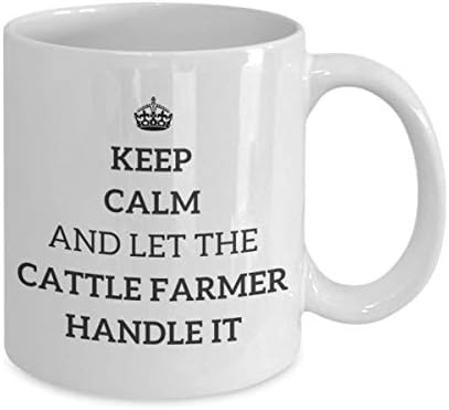 Sakin ol ve Sığır Çiftçisinin Onunla Başa Çıkmasına İzin Ver Çay bardağı Çoban İş Arkadaşı Arkadaş Hediye Seyahat