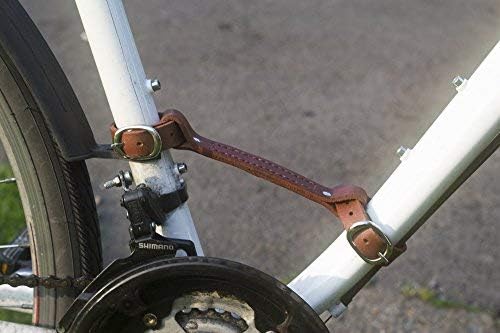 Londra Craftwork deri taşıma kolu Bisiklet bisiklet şasisi taşıma grip açık kahverengi HAN-ışık