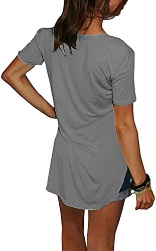 Klasik Bayan T Shirt Grafik Tişörtü Gevşek Fit Kare Boyun Yaz Moda Rahat Kısa Kollu Hafif