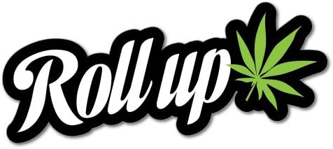 Roll Up Ot Komik Sticker Çıkartma 420 Uyuşturucu Araba Komik