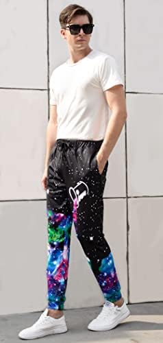 80s Kıyafet Kadınlar için 3D Joggers Pantolon Komik Grafik Sweatpants Unisex Casual Erkek Sweatpants Spor eşofman