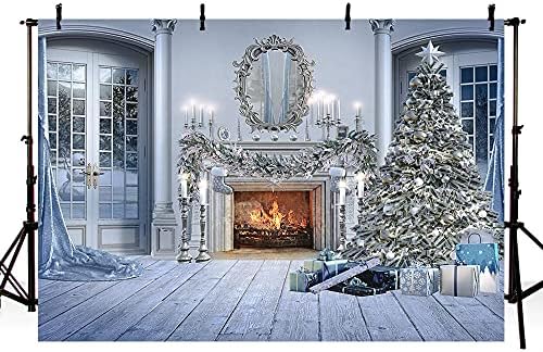 MEHOFOND Noel Zemin Fotoğrafçılık için Noel Aile Portre Fotoğraf Arka Plan Kış Noel Ağacı Villa Dekor Afiş Fotoğraf
