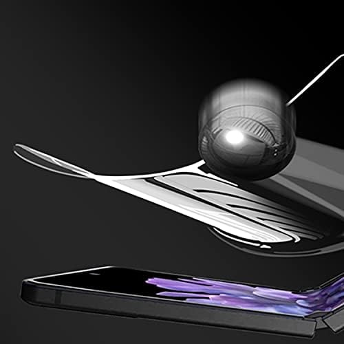 Samsung Galaxy Z Flip 3 5G için 2 adet ekran koruyucu Film takım elbise, ön dış ekran koruyucu + iç ekran koruyucu+arka