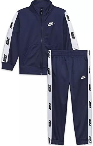 Nike Küçük Çocuklar Logo Bantlama Tam Fermuarlı Ceket ve Jogger Pantolon Triko 2 Parça Set