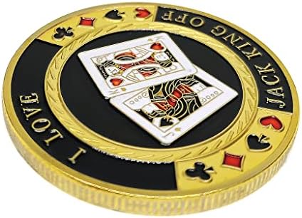 Ben Aşk JK Poker Şanslı Paralar Ace Kazanan Ödülleri Rozeti Baskı Cips Küçük Hediye Texas