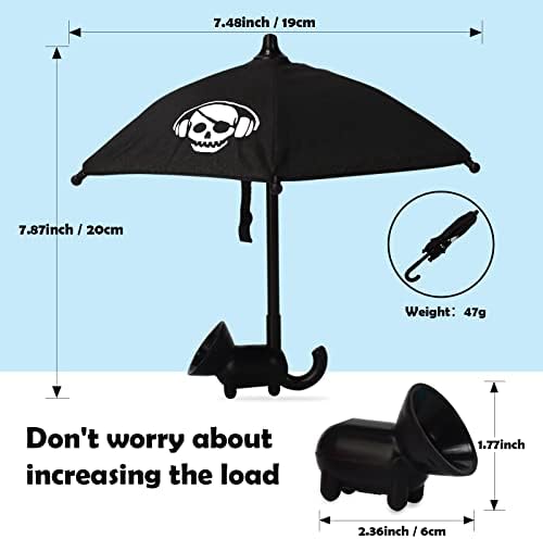 PİKARO Telefon Şemsiye Tutucu, Evrensel Ayarlanabilir Telefon Şemsiye Güneş Vantuz Standı, Piggy telefon standı cep